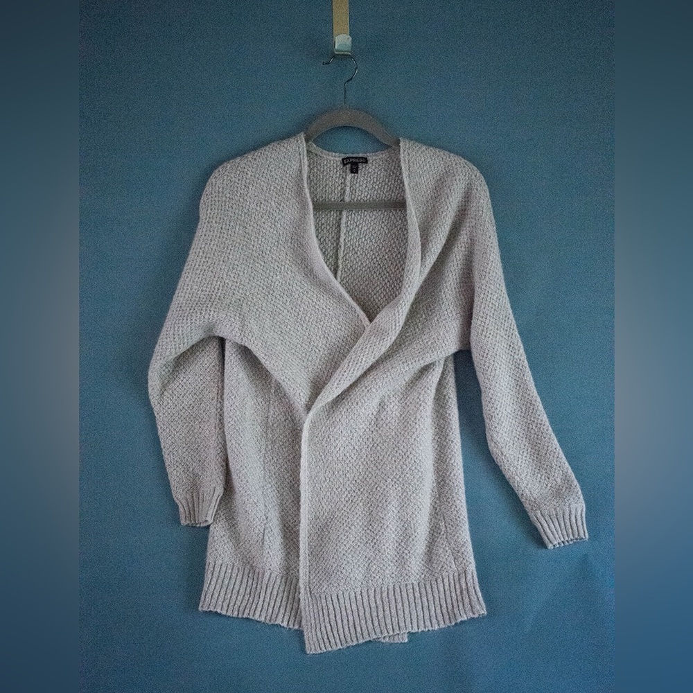 Beige cozy duster